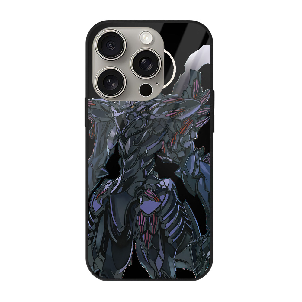 （画像用） EVA 新世紀エヴァンゲリオン 【iPhone15Pro対応】スマホケース 耐衝撃＆黄変防止 背面ガラス