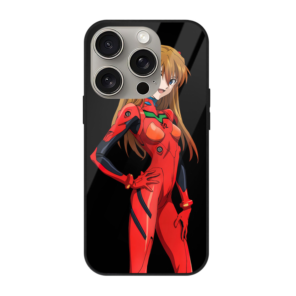 （画像用） EVA 新世紀エヴァンゲリオン 【iPhone15Pro対応】スマホケース 耐衝撃＆黄変防止 背面ガラス
