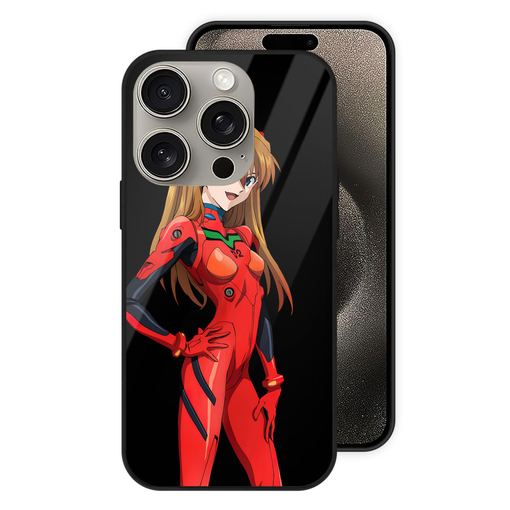 （画像用） EVA 新世紀エヴァンゲリオン 【iPhone15Pro対応】スマホケース 耐衝撃＆黄変防止 背面ガラス