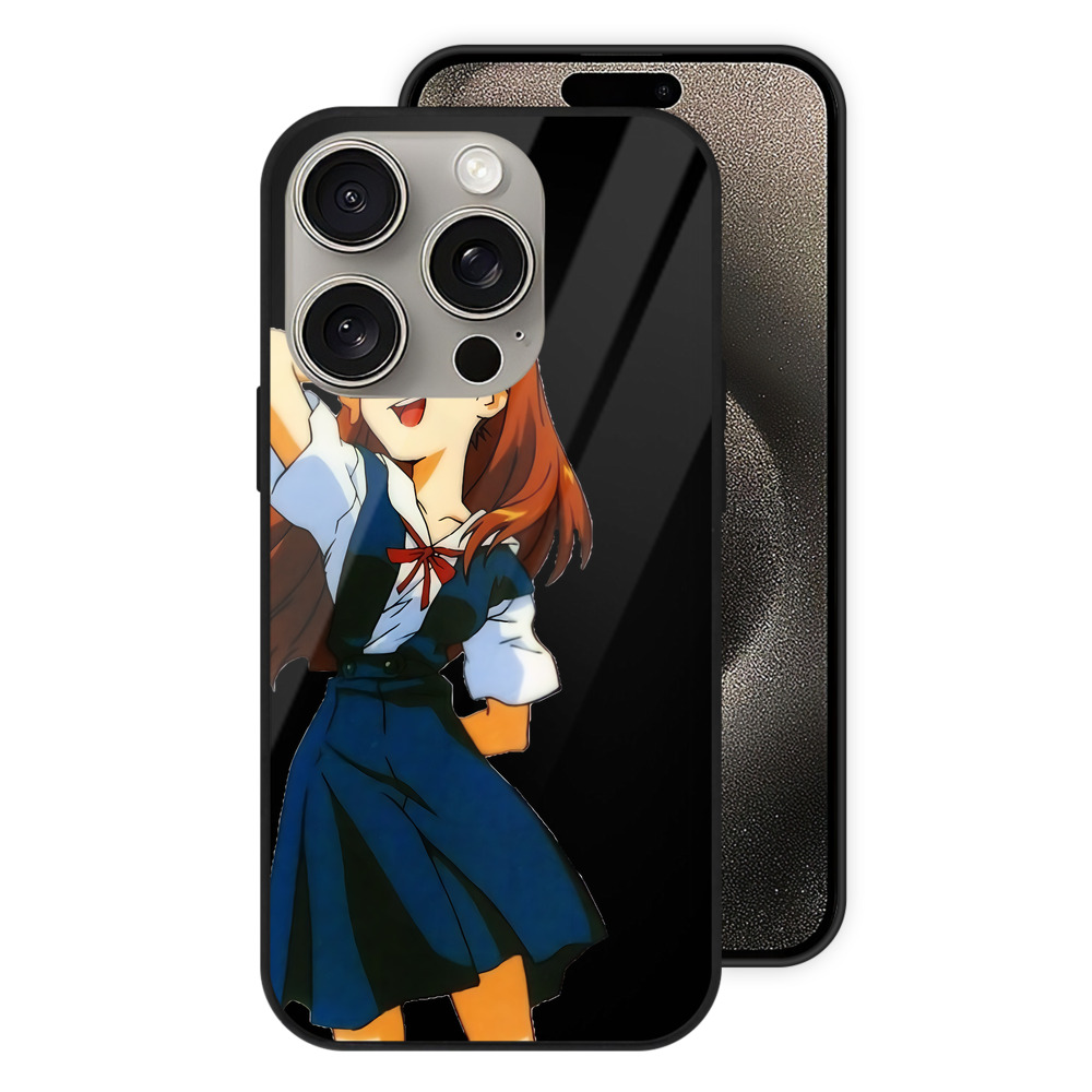 （画像用） EVA 新世紀エヴァンゲリオン 【iPhone15Pro対応】スマホケース 耐衝撃＆黄変防止 背面ガラス