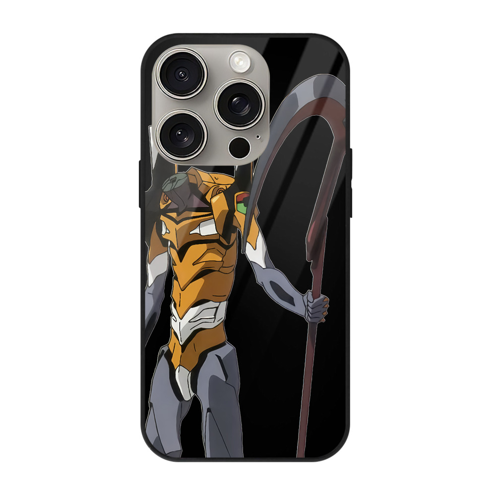 （画像用） EVA 新世紀エヴァンゲリオン 【iPhone15Pro対応】スマホケース 耐衝撃＆黄変防止 背面ガラス
