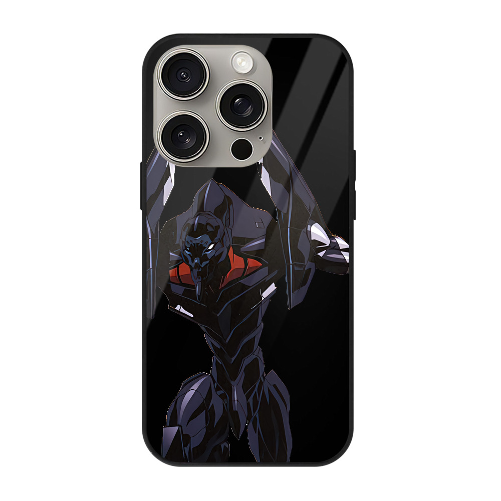 （画像用） EVA 新世紀エヴァンゲリオン 【iPhone15Pro対応】スマホケース 耐衝撃＆黄変防止 背面ガラス