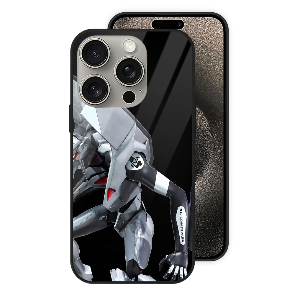 （画像用） EVA 新世紀エヴァンゲリオン 【iPhone15Pro対応】スマホケース 耐衝撃＆黄変防止 背面ガラス