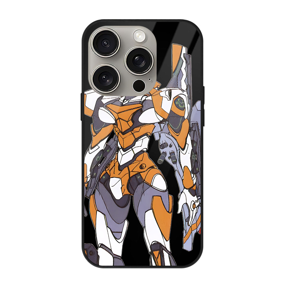 （画像用） EVA 新世紀エヴァンゲリオン 【iPhone15Pro対応】スマホケース 耐衝撃＆黄変防止 背面ガラス