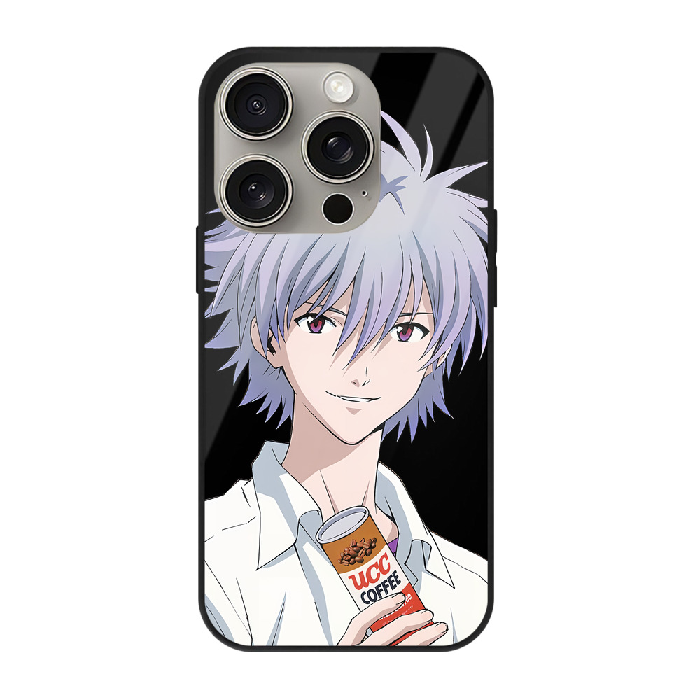 （画像用） EVA 新世紀エヴァンゲリオン 【iPhone15Pro対応】スマホケース 耐衝撃＆黄変防止 背面ガラス