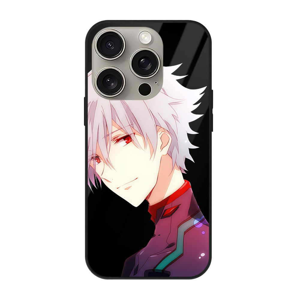 （画像用） EVA 新世紀エヴァンゲリオン 【iPhone15Pro対応】スマホケース 耐衝撃＆黄変防止 背面ガラス