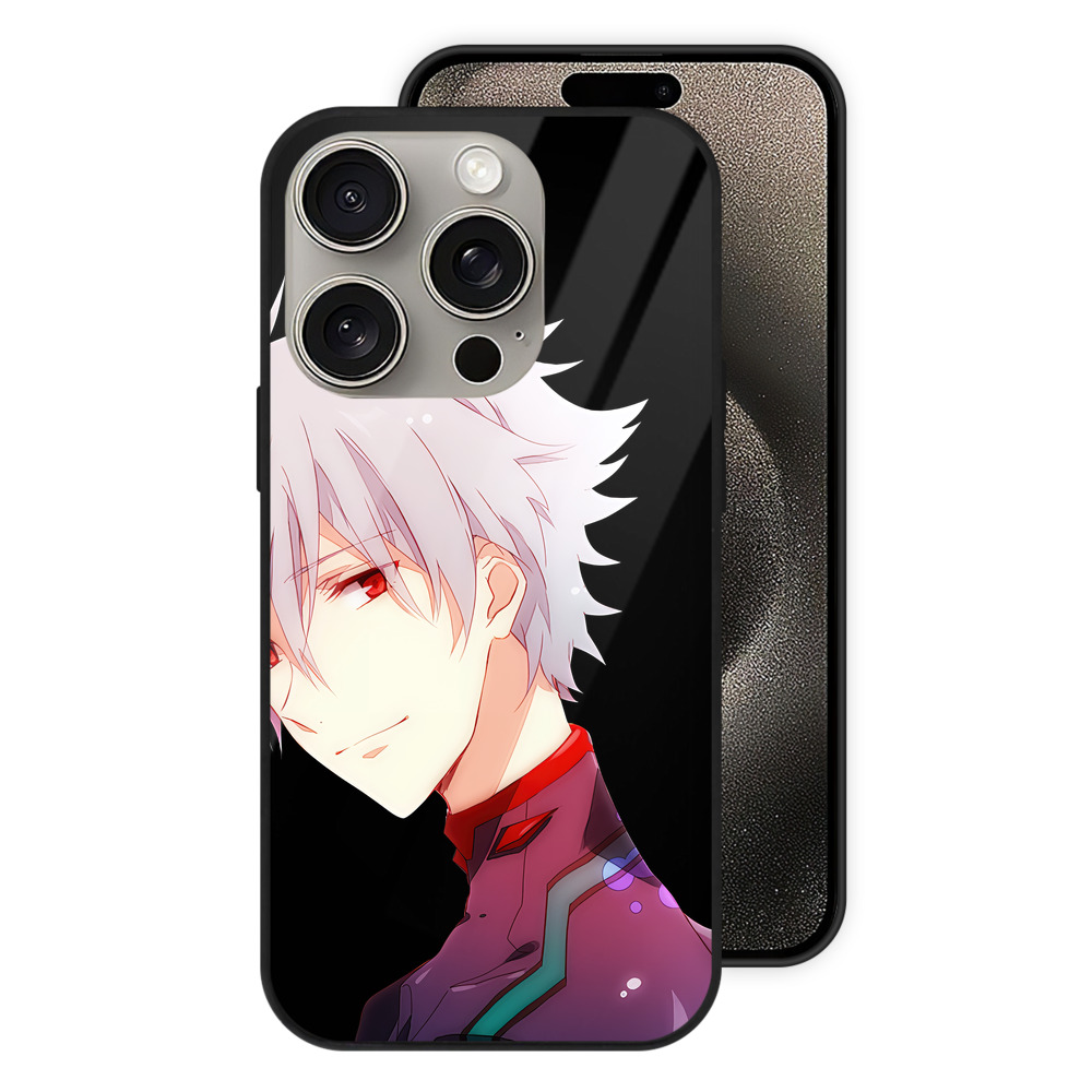 （画像用） EVA 新世紀エヴァンゲリオン 【iPhone15Pro対応】スマホケース 耐衝撃＆黄変防止 背面ガラス