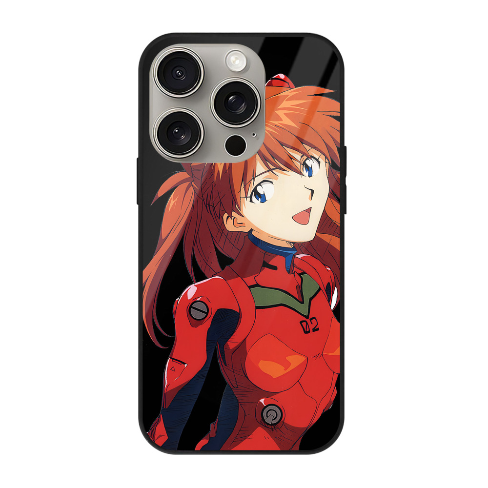 （画像用） EVA 新世紀エヴァンゲリオン 【iPhone15Pro対応】スマホケース 耐衝撃＆黄変防止 背面ガラス
