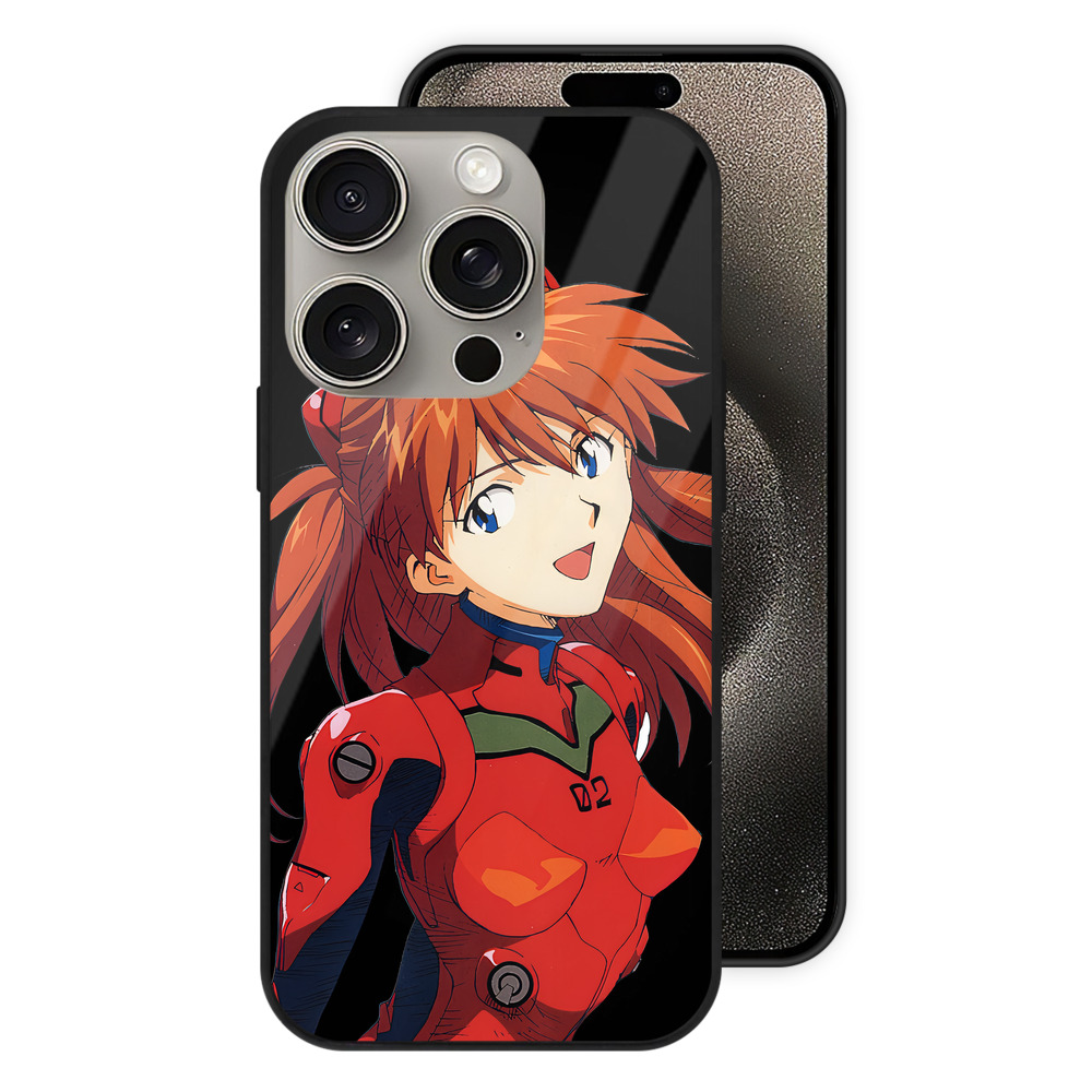 （画像用） EVA 新世紀エヴァンゲリオン 【iPhone15Pro対応】スマホケース 耐衝撃＆黄変防止 背面ガラス