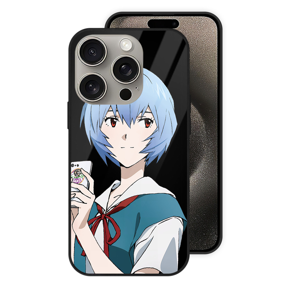 （画像用） EVA 新世紀エヴァンゲリオン 【iPhone15Pro対応】スマホケース 耐衝撃＆黄変防止 背面ガラス