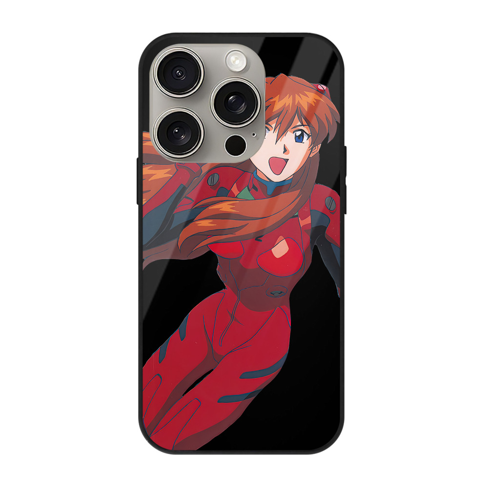 （画像用） EVA 新世紀エヴァンゲリオン 【iPhone15Pro対応】スマホケース 耐衝撃＆黄変防止 背面ガラス