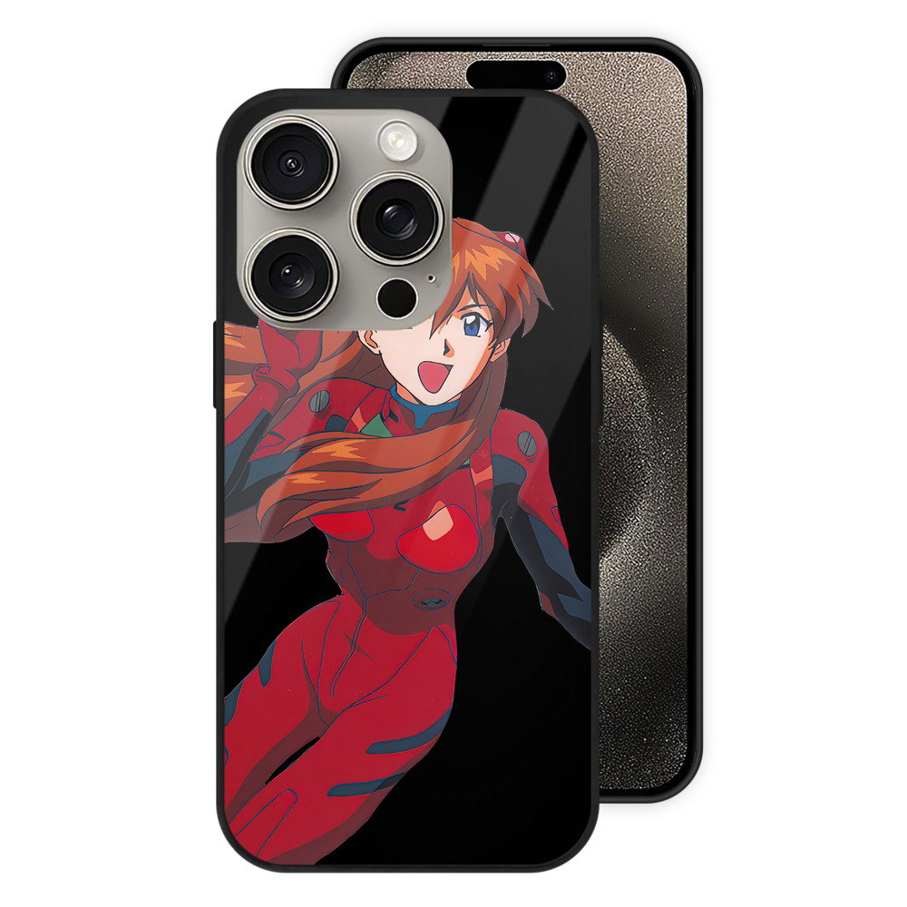 （画像用） EVA 新世紀エヴァンゲリオン 【iPhone15Pro対応】スマホケース 耐衝撃＆黄変防止 背面ガラス