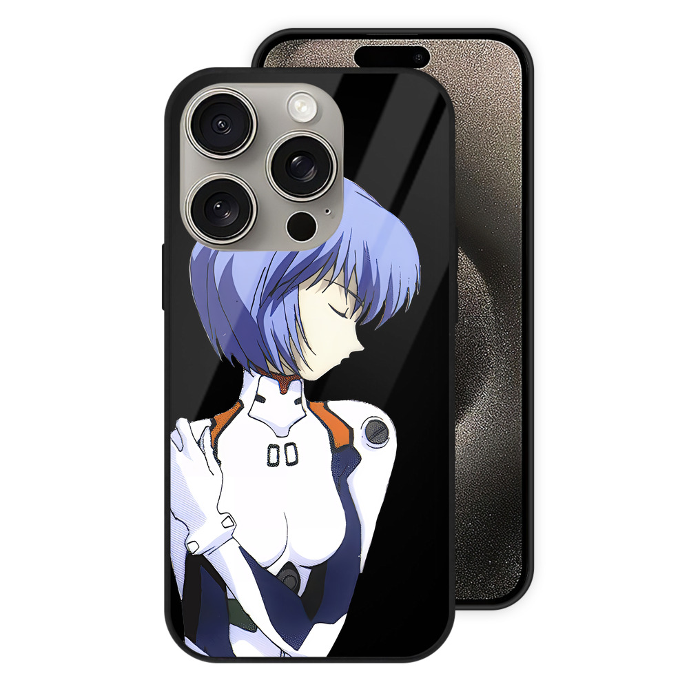 （画像用） EVA 新世紀エヴァンゲリオン 【iPhone15Pro対応】スマホケース 耐衝撃＆黄変防止 背面ガラス