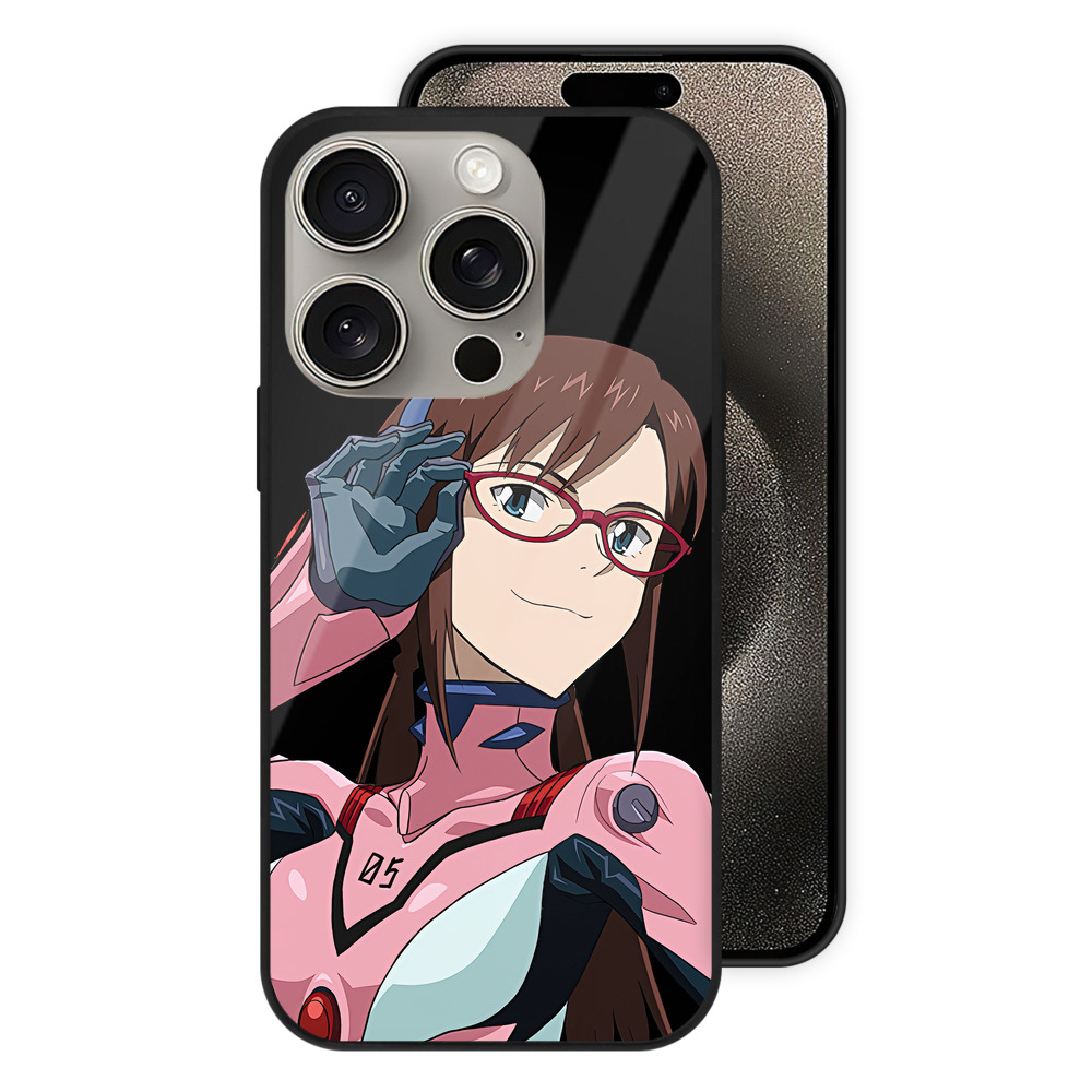 （画像用） EVA 新世紀エヴァンゲリオン 【iPhone15Pro対応】スマホケース 耐衝撃＆黄変防止 背面ガラス