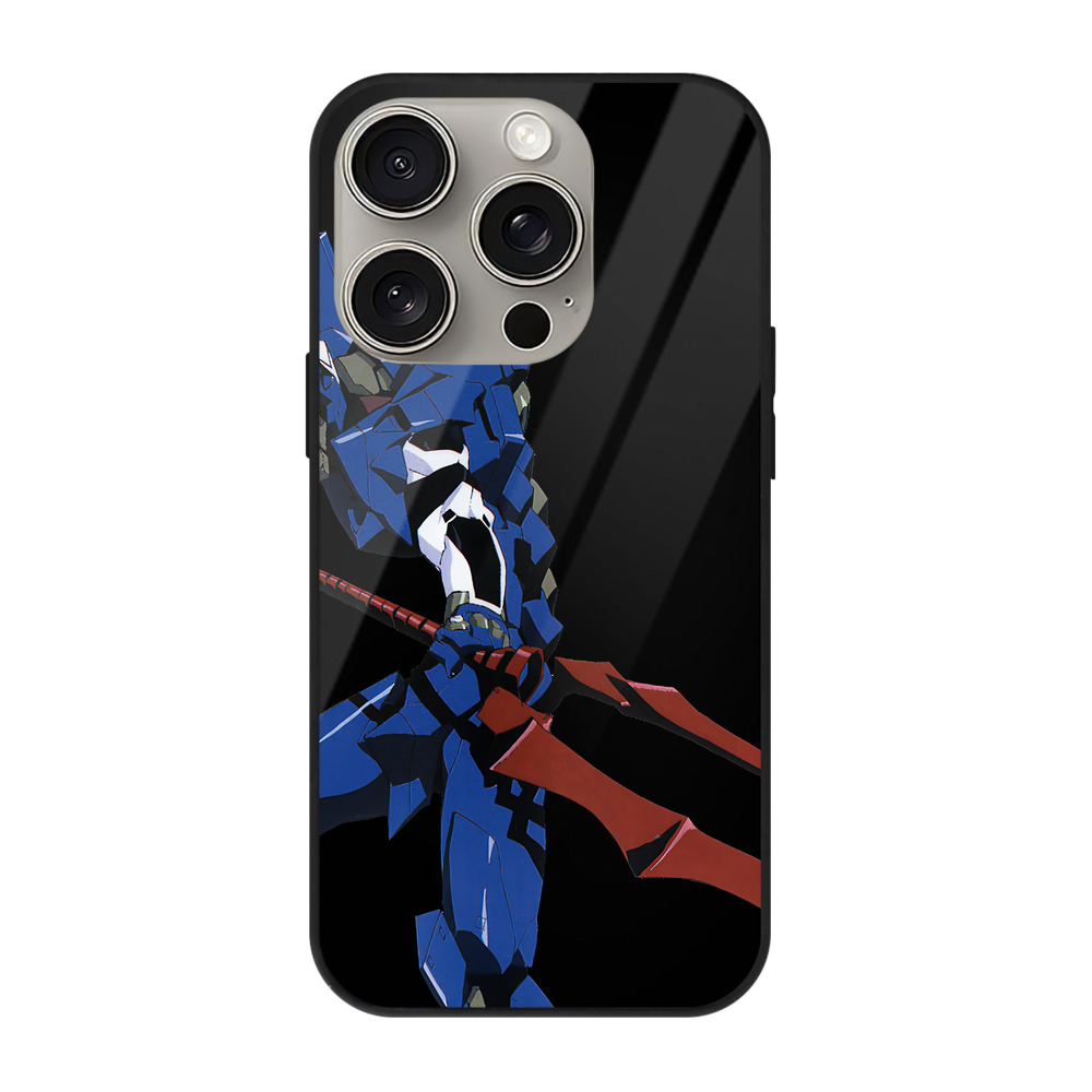 （画像用） EVA 新世紀エヴァンゲリオン 【iPhone15Pro対応】スマホケース 耐衝撃＆黄変防止 背面ガラス