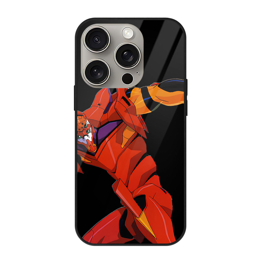 （画像用） EVA 新世紀エヴァンゲリオン 【iPhone15Pro対応】スマホケース 耐衝撃＆黄変防止 背面ガラス