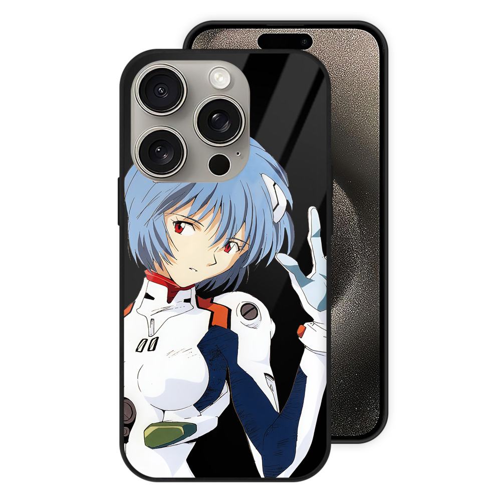 （画像用） EVA 新世紀エヴァンゲリオン 【iPhone15Pro対応】スマホケース 耐衝撃＆黄変防止 背面ガラス