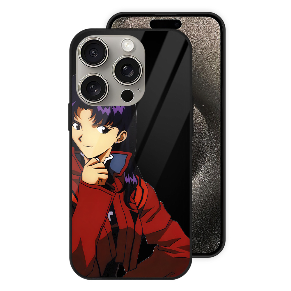 （画像用） EVA 新世紀エヴァンゲリオン 【iPhone15Pro対応】スマホケース 耐衝撃＆黄変防止 背面ガラス
