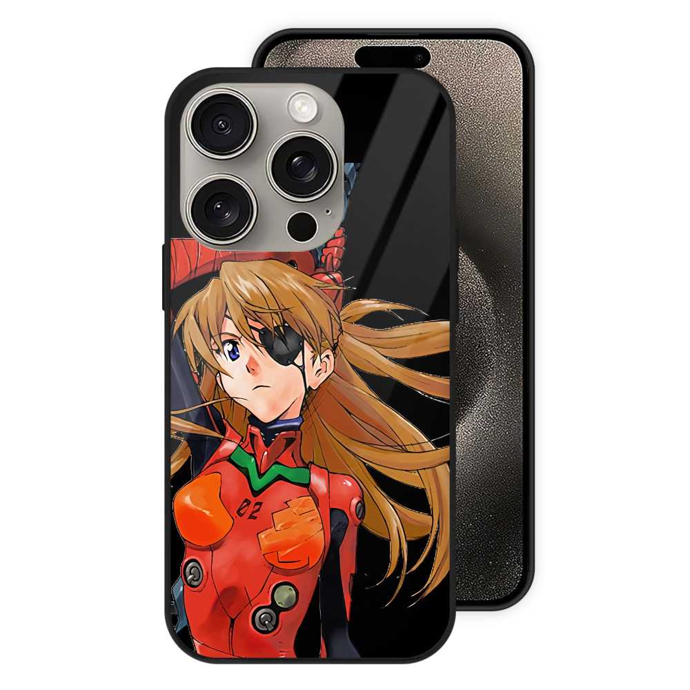 （画像用） EVA 新世紀エヴァンゲリオン 【iPhone15Pro対応】スマホケース 耐衝撃＆黄変防止 背面ガラス