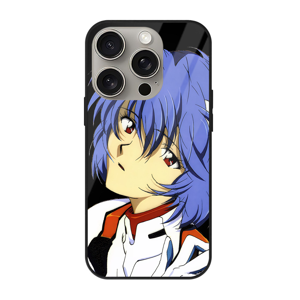 （画像用） EVA 新世紀エヴァンゲリオン 【iPhone15Pro対応】スマホケース 耐衝撃＆黄変防止 背面ガラス