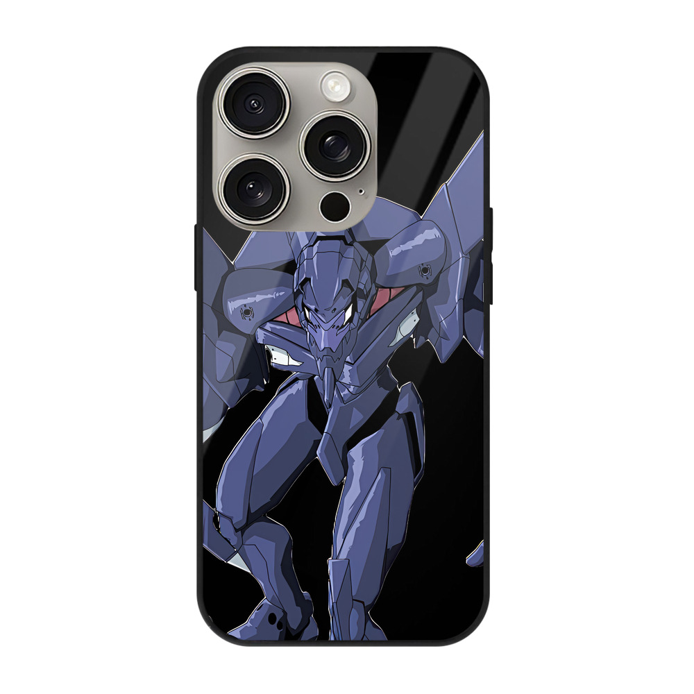 （画像用） EVA 新世紀エヴァンゲリオン 【iPhone15Pro対応】スマホケース 耐衝撃＆黄変防止 背面ガラス