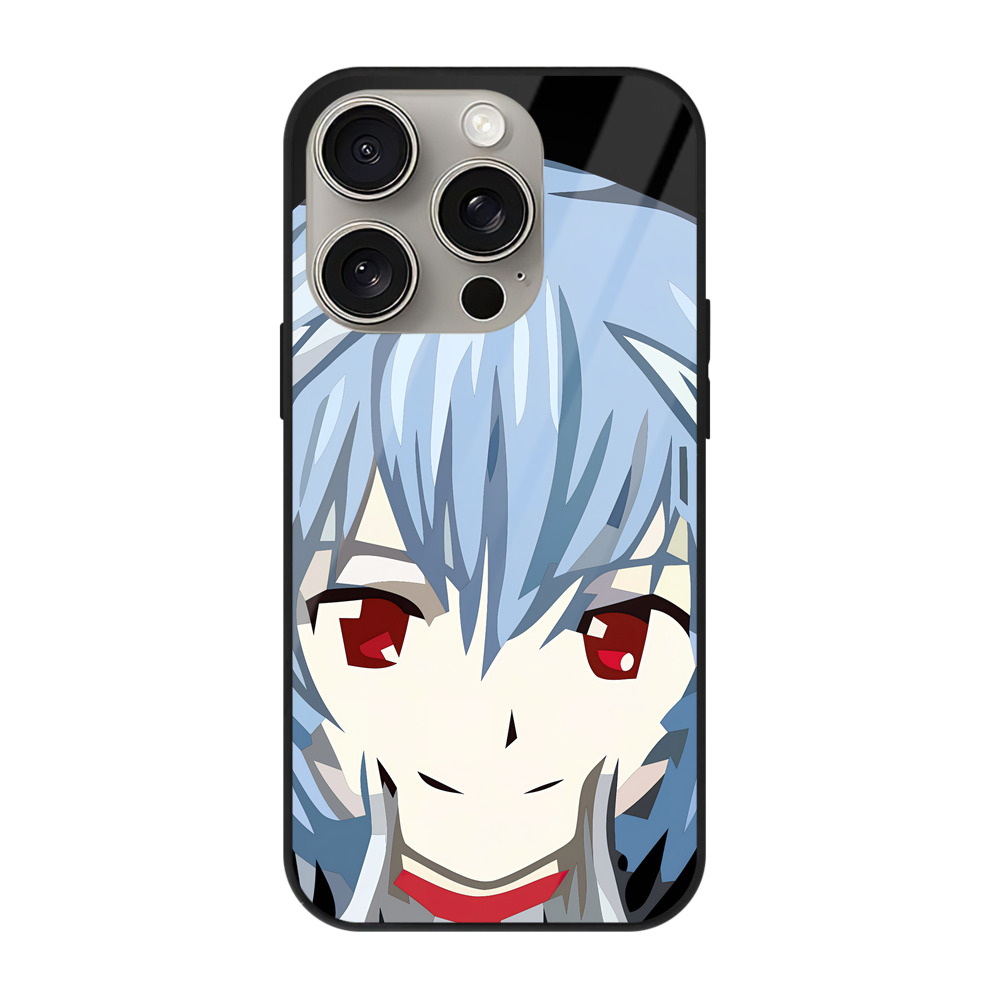 （画像用） EVA 新世紀エヴァンゲリオン 【iPhone15Pro対応】スマホケース 耐衝撃＆黄変防止 背面ガラス