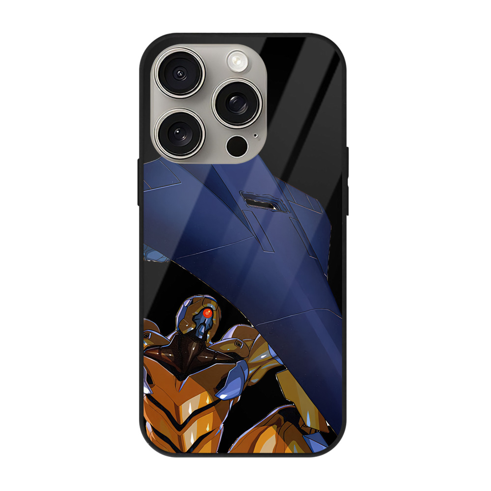 （画像用） EVA 新世紀エヴァンゲリオン 【iPhone15Pro対応】スマホケース 耐衝撃＆黄変防止 背面ガラス