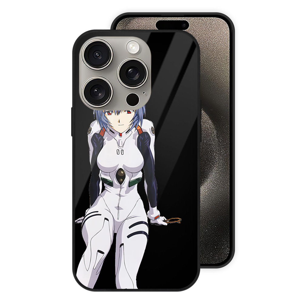 （画像用） EVA 新世紀エヴァンゲリオン 【iPhone15Pro対応】スマホケース 耐衝撃＆黄変防止 背面ガラス