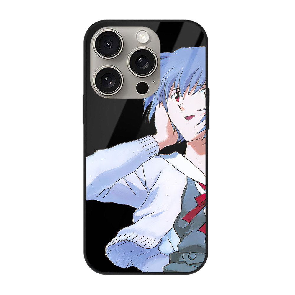 （画像用） EVA 新世紀エヴァンゲリオン 【iPhone15Pro対応】スマホケース 耐衝撃＆黄変防止 背面ガラス