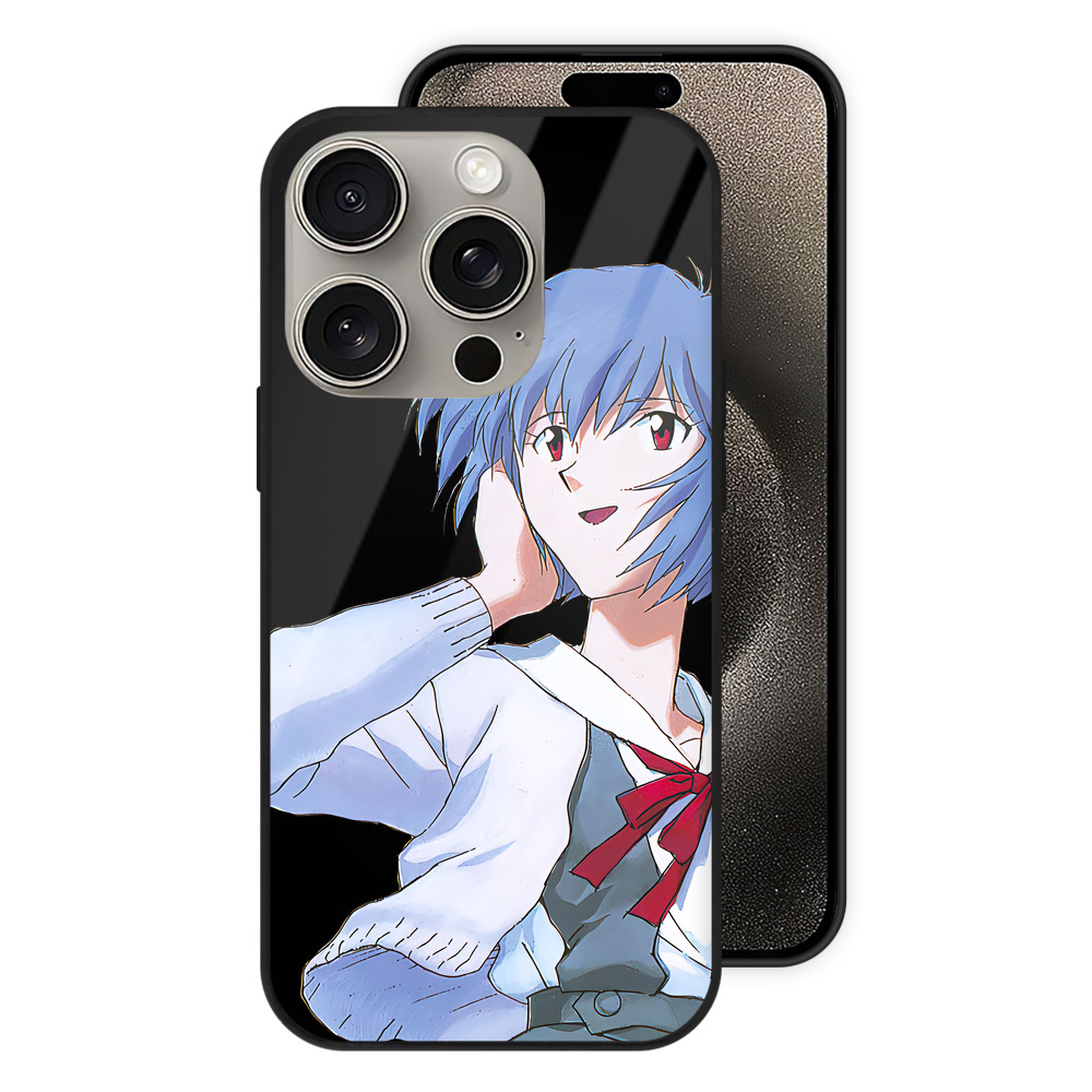 （画像用） EVA 新世紀エヴァンゲリオン 【iPhone15Pro対応】スマホケース 耐衝撃＆黄変防止 背面ガラス