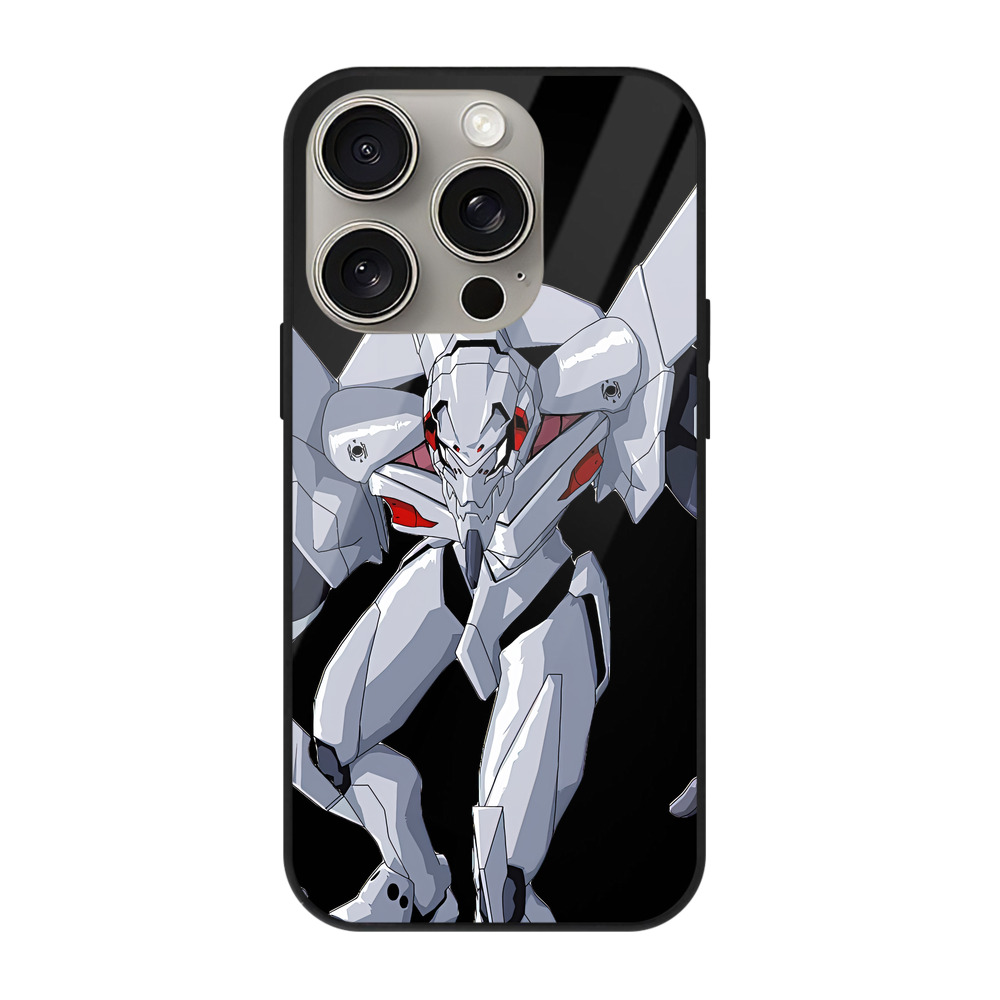 （画像用） EVA 新世紀エヴァンゲリオン 【iPhone15Pro対応】スマホケース 耐衝撃＆黄変防止 背面ガラス
