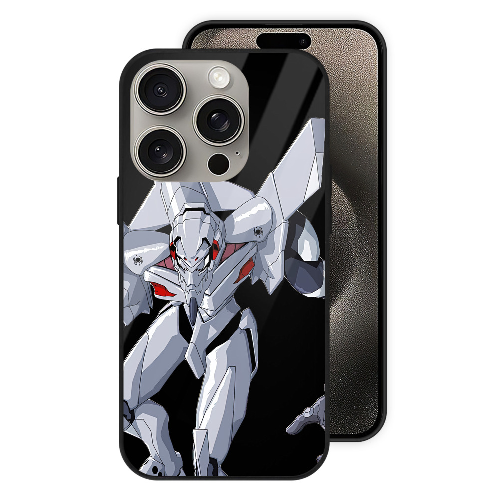 （画像用） EVA 新世紀エヴァンゲリオン 【iPhone15Pro対応】スマホケース 耐衝撃＆黄変防止 背面ガラス