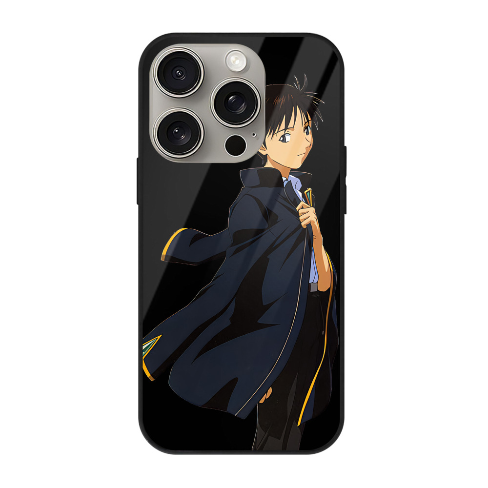 （画像用） EVA 新世紀エヴァンゲリオン 【iPhone15Pro対応】スマホケース 耐衝撃＆黄変防止 背面ガラス