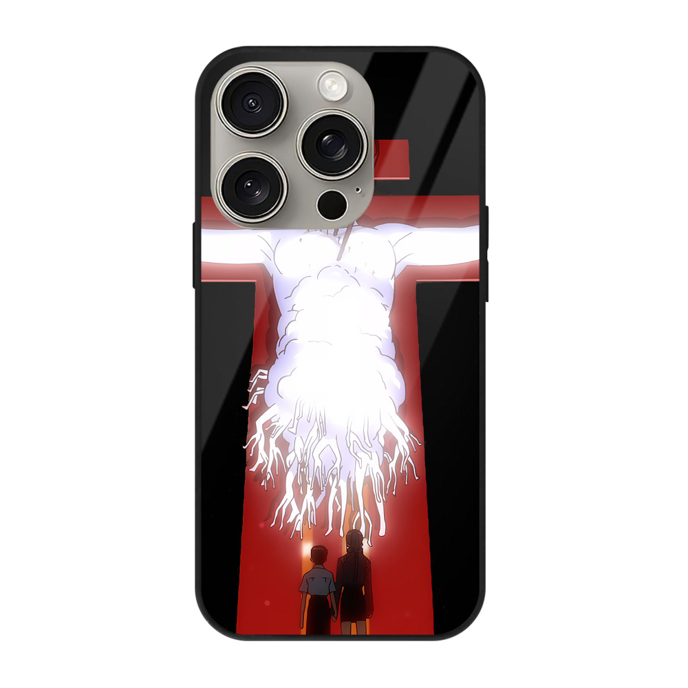 （画像用） EVA 新世紀エヴァンゲリオン 【iPhone15Pro対応】スマホケース 耐衝撃＆黄変防止 背面ガラス