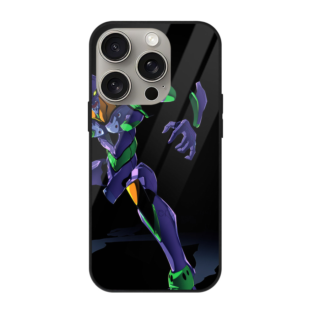 （画像用） EVA 新世紀エヴァンゲリオン 【iPhone15Pro対応】スマホケース 耐衝撃＆黄変防止 背面ガラス