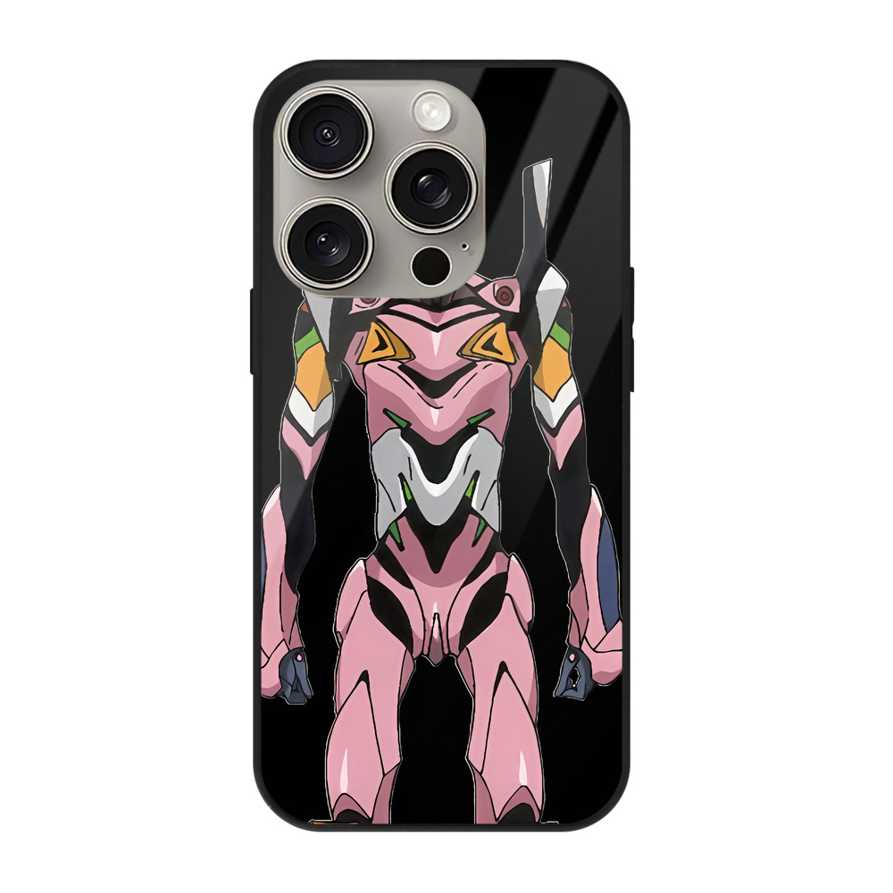 （画像用） EVA 新世紀エヴァンゲリオン 【iPhone15Pro対応】スマホケース 耐衝撃＆黄変防止 背面ガラス
