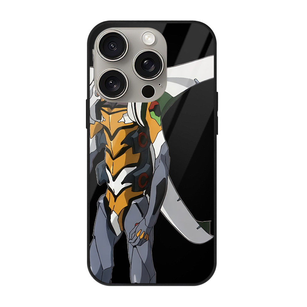 （画像用） EVA 新世紀エヴァンゲリオン 【iPhone15Pro対応】スマホケース 耐衝撃＆黄変防止 背面ガラス