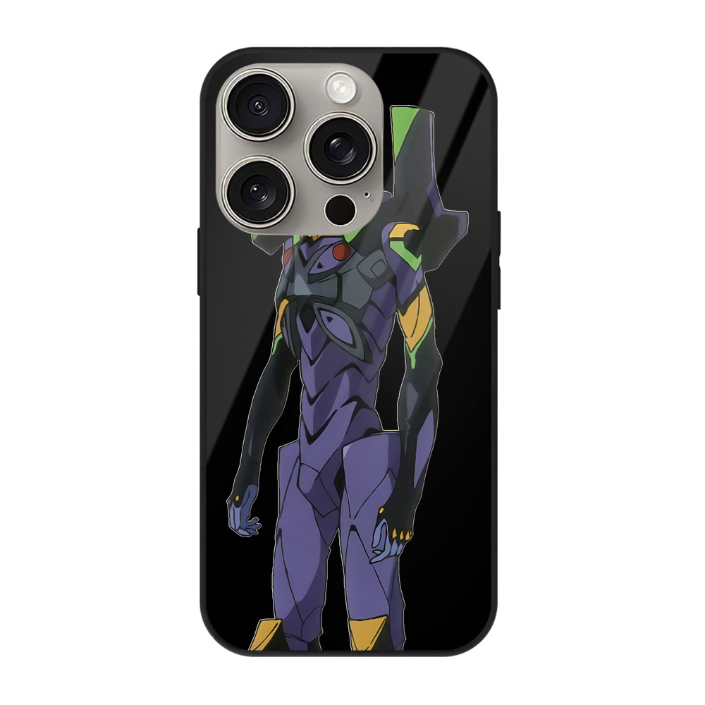 （画像用） EVA 新世紀エヴァンゲリオン 【iPhone15Pro対応】スマホケース 耐衝撃＆黄変防止 背面ガラス