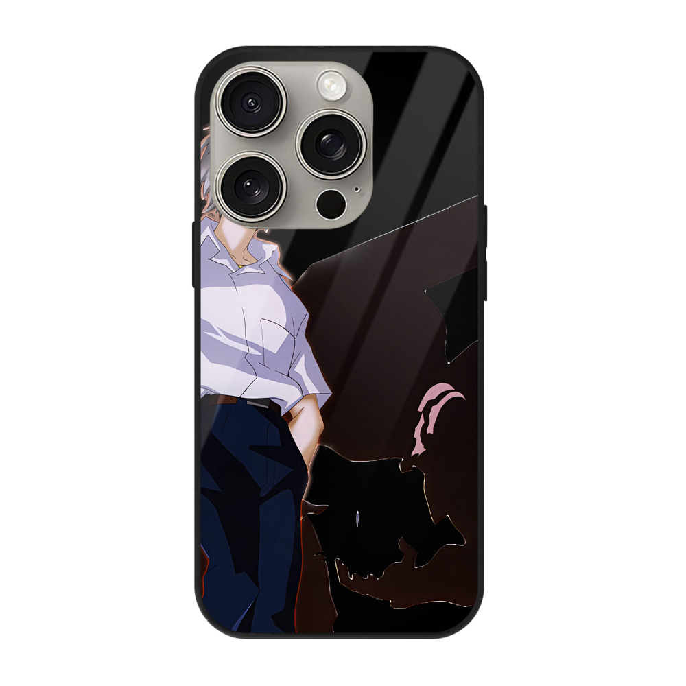 （画像用） EVA 新世紀エヴァンゲリオン 【iPhone15Pro対応】スマホケース 耐衝撃＆黄変防止 背面ガラス