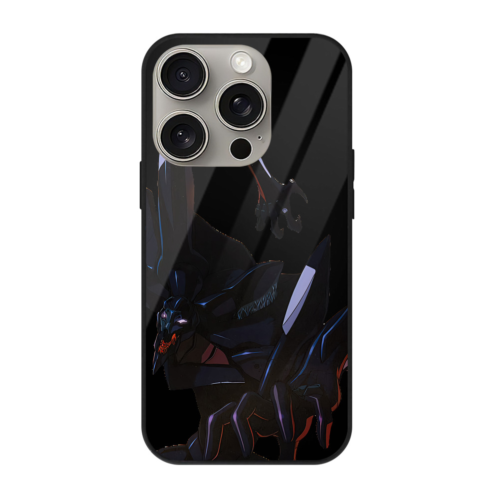 （画像用） EVA 新世紀エヴァンゲリオン 【iPhone15Pro対応】スマホケース 耐衝撃＆黄変防止 背面ガラス