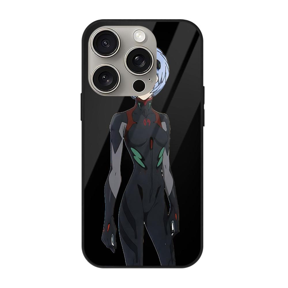 （画像用） EVA 新世紀エヴァンゲリオン 【iPhone15Pro対応】スマホケース 耐衝撃＆黄変防止 背面ガラス