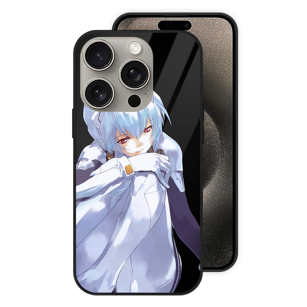 （画像用） EVA 新世紀エヴァンゲリオン 【iPhone15Pro対応】スマホケース 耐衝撃＆黄変防止 背面ガラス