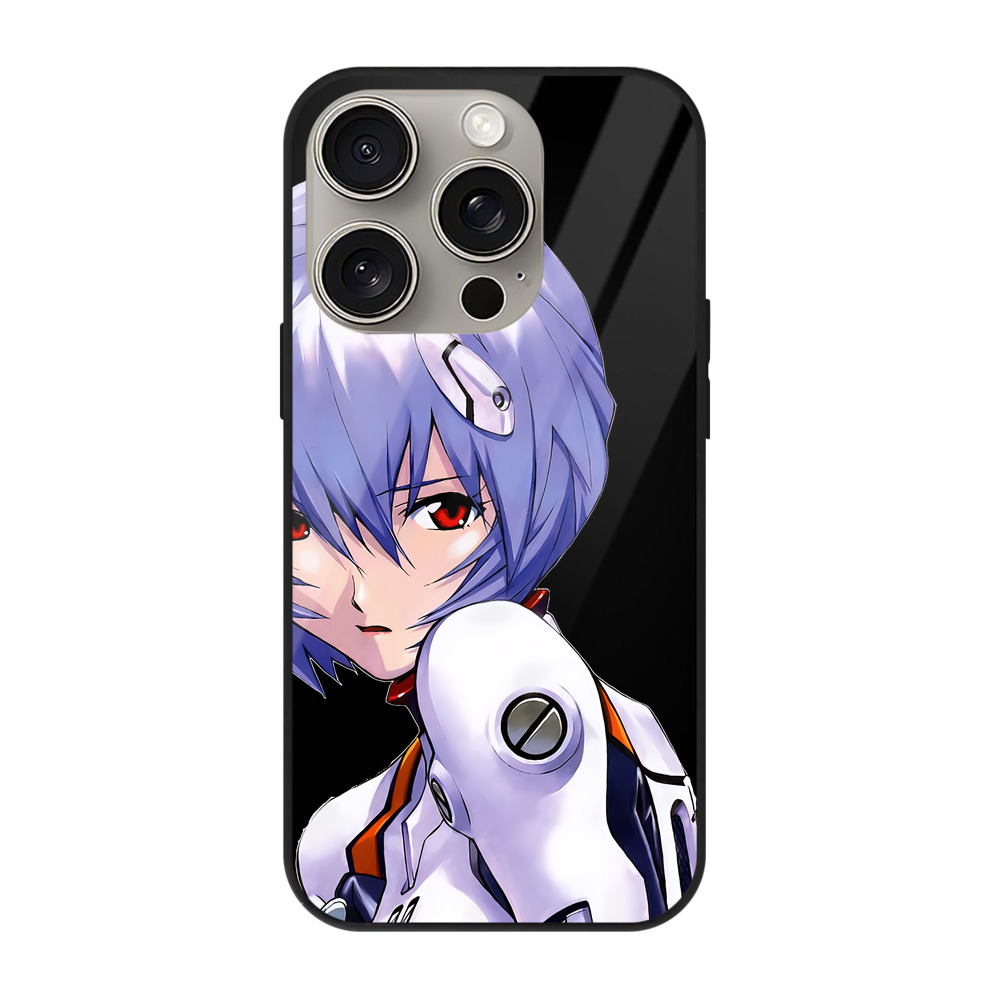 （画像用） EVA 新世紀エヴァンゲリオン 【iPhone15Pro対応】スマホケース 耐衝撃＆黄変防止 背面ガラス