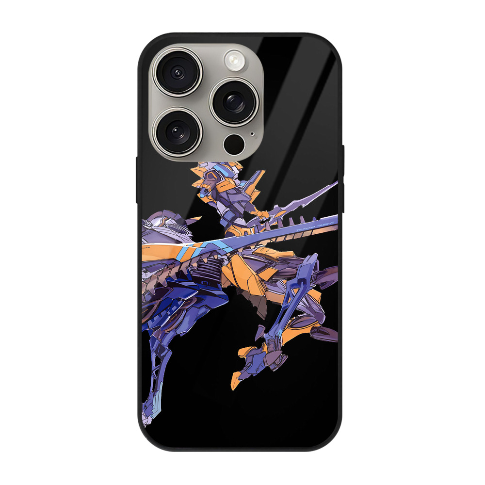 （画像用） EVA 新世紀エヴァンゲリオン 【iPhone15Pro対応】スマホケース 耐衝撃＆黄変防止 背面ガラス