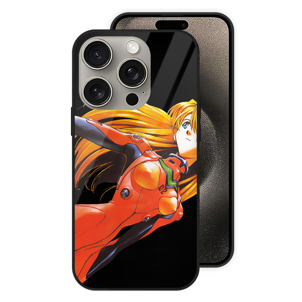 （画像用） EVA 新世紀エヴァンゲリオン 【iPhone15Pro対応】スマホケース 耐衝撃＆黄変防止 背面ガラス