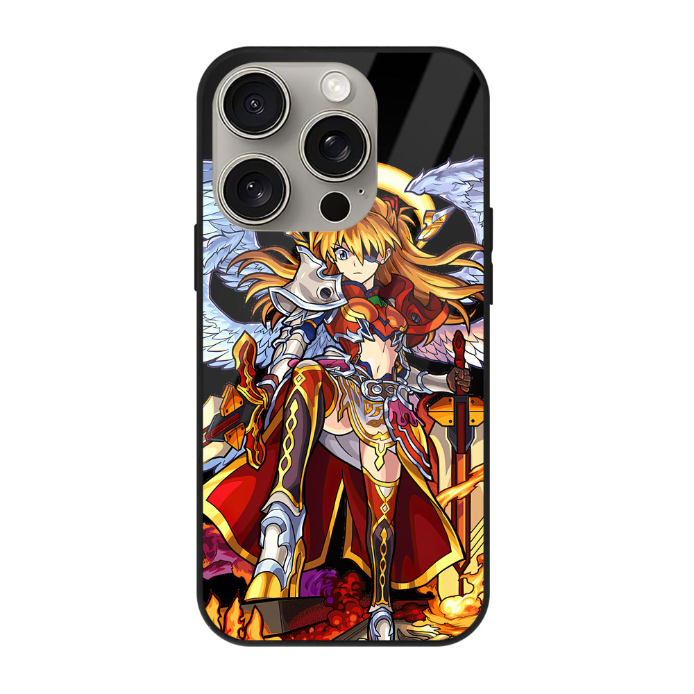 （画像用） EVA 新世紀エヴァンゲリオン 【iPhone15Pro対応】スマホケース 耐衝撃＆黄変防止 背面ガラス