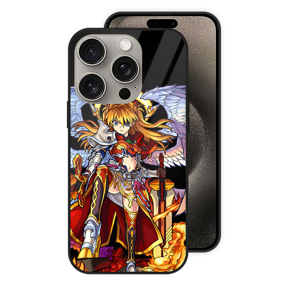 （画像用） EVA 新世紀エヴァンゲリオン 【iPhone15Pro対応】スマホケース 耐衝撃＆黄変防止 背面ガラス