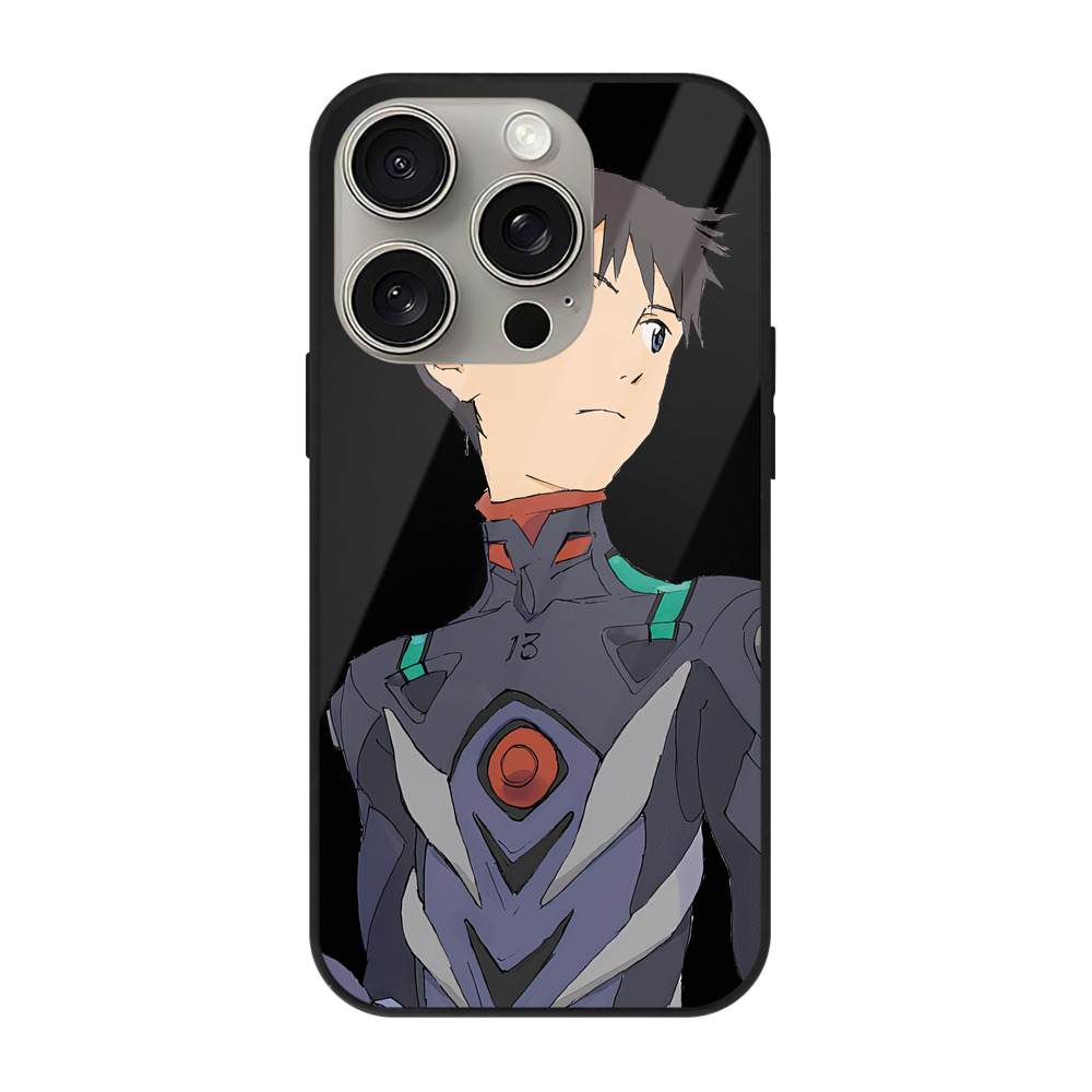 （画像用） EVA 新世紀エヴァンゲリオン 【iPhone15Pro対応】スマホケース 耐衝撃＆黄変防止 背面ガラス