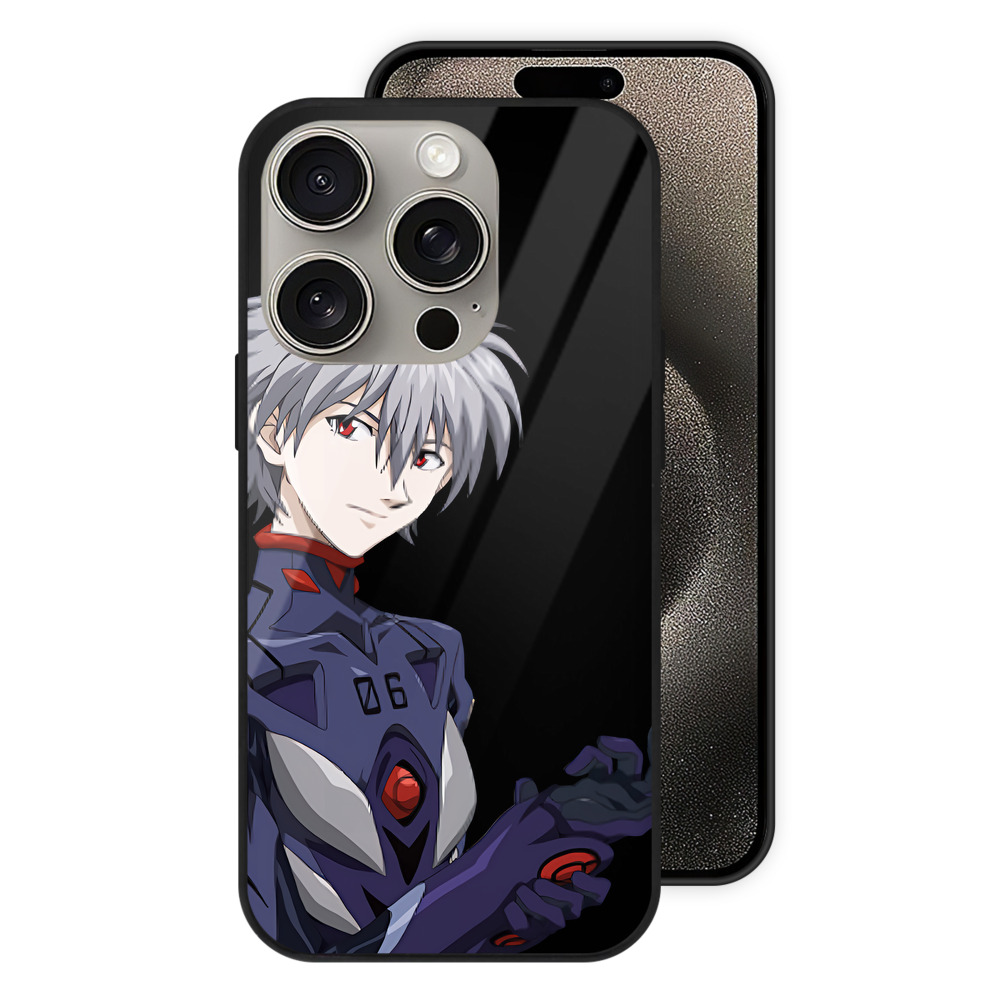 （画像用） EVA 新世紀エヴァンゲリオン 【iPhone15Pro対応】スマホケース 耐衝撃＆黄変防止 背面ガラス
