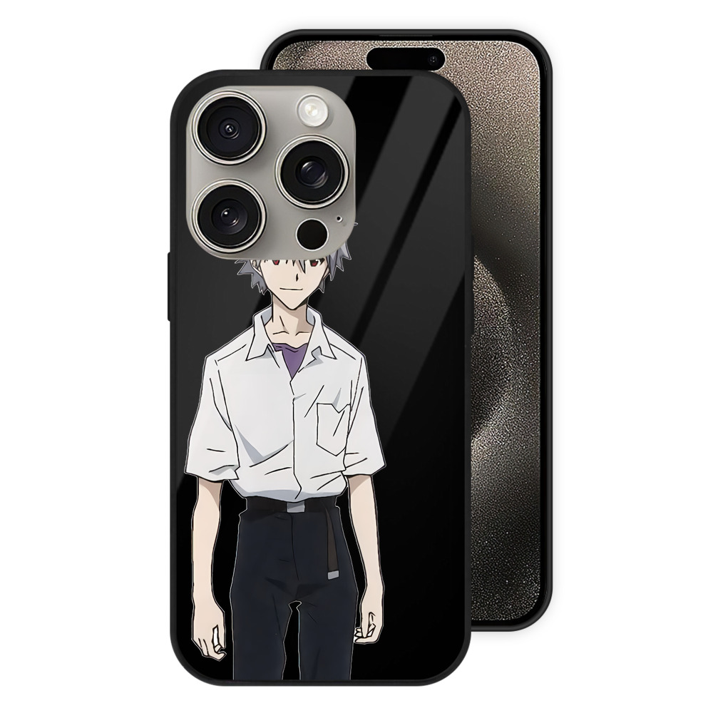 （画像用） EVA 新世紀エヴァンゲリオン 【iPhone15Pro対応】スマホケース 耐衝撃＆黄変防止 背面ガラス
